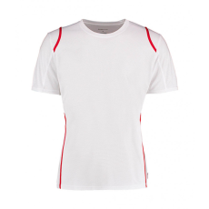 Kustom Kit Férfi rövid ujjú póló Kustom Kit Regular Fit Cooltex Contrast Tee XS, Fehér/Piros