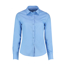Kustom Kit Női hosszú ujjú blúz Kustom Kit Women's Tailored Fit Poplin Shirt 2XL, Világos kék
