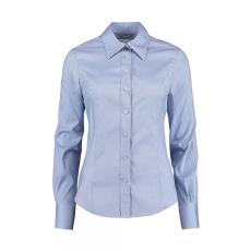 Kustom Kit Női hosszú ujjú blúz Kustom Kit Women's Tailored Fit Premium Oxford Shirt 5XL, Világos kék