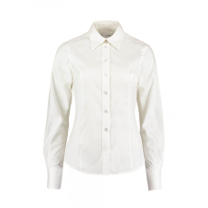 Kustom Kit Női hosszú ujjú blúz Kustom Kit Women's Tailored Fit Premium Oxford Shirt L, Fehér