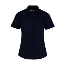 Kustom Kit Női rövid ujjú blúz Kustom Kit Women&#039;s Tailored Fit Poplin Shirt SSL 3XL, Sötét Sötétkék (navy) blúz