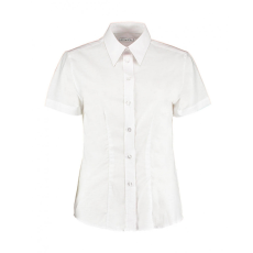 Kustom Kit Női rövid ujjú blúz Kustom Kit Women's Tailored Fit Workwear Oxford Shirt SSL 2XL (18), Fehér