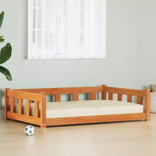  Kutyafekhely Faggyú barna 100 x 70 x 28 cm Tömör fenyőfa szállítóbox, fekhely kutyáknak