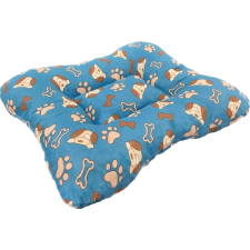 Kutyafekhely mintás vászon kutya tappanccsal türkizkék Sz:50 cm - H:60 cm szállítóbox, fekhely kutyáknak