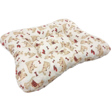Kutyafekhely mintás vászon zsemle kutya ecrü Sz:80 cm - H:120 cm szállítóbox, fekhely kutyáknak