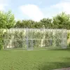  Kutyaház tárolóval 3 pcs Ezüst 6 x 2 x 2 m Horganyzott acél