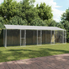  Kutyaketrec Ezüst 800 x 200 x 256 cm Horganyzott acél kisállatfelszerelés