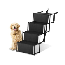  Kutyalépcső, kisállat lépcső, 4 fokos 101x76x45cm kutyafelszerelés