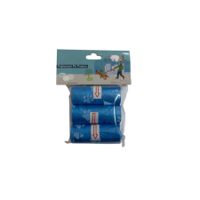  Kutyapiszokzacskó 3 tekercses — mancs mintás kutyafelszerelés