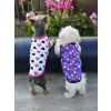  Kutyaruha - Cuki trikó szivecskés mintával - többféle színben - M - lila
