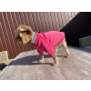  Kutyaruha - Kutyapulóver - Kutyapulcsi - Garbós, póráz akasztóval - kétféle színben - L - rózsaszín