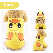  Kutyaruha - Kutyapulóver - Kutyapulcsi - Kacsa mintás, kapucnis - S kutyaruha