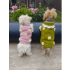  Kutyaruha - Kutyapulóver - kutyapulcsi - kutyamellény - Kötött virág mintás - 2 választható színben - XL - zöld