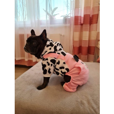  Kutyaruha - Overál - overall - Kezeslábas - Boci Mintás - Rózsaszín színben - L kutyaruha