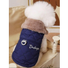  Kutyaruha - Szőrmés bélelt mellény - S - kék
