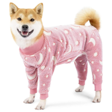 Kutyaruha - Világítós pizsama - M - rózsaszín kutyaruha