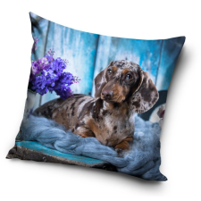 Kutyás Dachshund párnahuzat 40x40 cm lakástextília