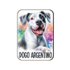  Kutyás fa hűtőmágnes, Argentin Dog
