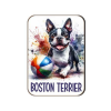  Kutyás fa hűtőmágnes, Boston Terrier