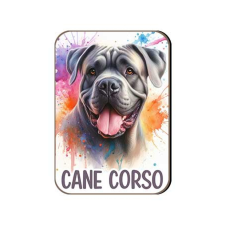 Kutyás fa hűtőmágnes, Cane Corso hűtőmágnes