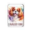  Kutyás fa hűtőmágnes, Cavalier King Spaniel