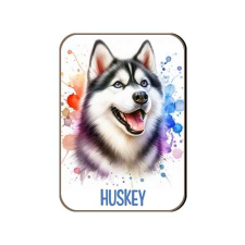 Kutyás fa hűtőmágnes, Huskey hűtőmágnes