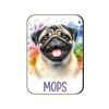  Kutyás fa hűtőmágnes, Mopsz
