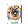  Kutyás fa hűtőmágnes, Shar Pei