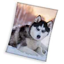 Kutyás Husky coral fleece polár takaró 150x200cm lakástextília