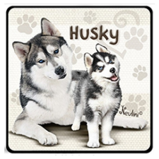 Kutyás hűtőmágnes, Husky ajándéktárgy
