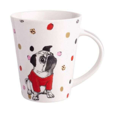 Kutyás porcelán bögre - 300 ml - mopsz bögrék, csészék