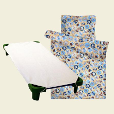  Kutyás sárga ovis kezdő csomag vízhatlan lepedővel lakástextília