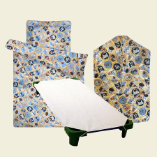  Kutyás sárga ovis maxi csomag vízhatlan lepedővel lakástextília