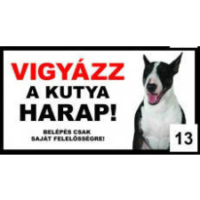  Kutyatábla - fém (ülő angol bulldog) 9x13cm kutyafelszerelés