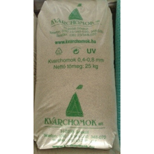 Kvarchomok, 0,4-0,8 mm homokszűrős vízforgatóhoz 25 kg medence kiegészítő