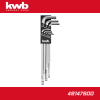 KWB Imbuszkulcs készlet 9 db-os hosszú gömbvégű - KWB