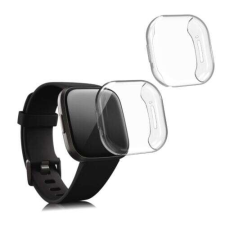 kwmobile 2 tokból álló készlet Fitbit Versa 3 / Sense, szilikon, átlátszó, 53390.01 okosóra kellék