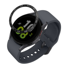 kwmobile számlapkeret Samsung Galaxy Watch 5 telefonhoz, fekete/ezüst, alumínium, KWM0000259A001C okosóra kellék