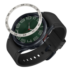 kwmobile számlapkeret Samsung Galaxy Watch 6 Classic telefonhoz, ezüst, alumínium, KWM000024TL002C okosóra kellék