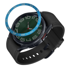 kwmobile számlapkeret Samsung Galaxy Watch 6 Classic telefonhoz, kék, alumínium, KWM000024TL003C okosóra kellék