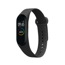 kwmobile szíj Xiaomi Mi Band 4/Mi Band 3 telefonhoz, fekete, szilikon, KWM0000250Z001C okosóra kellék