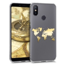 kwmobile Xiaomi Mi A2 tok - arany tok és táska