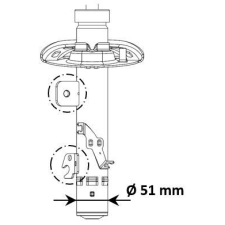 KYB lengéscsillapító KYB 3338056 autóalkatrész