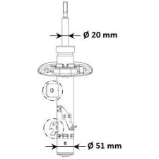 KYB lengéscsillapító KYB 3338057 autóalkatrész