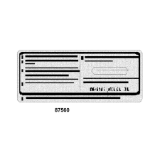 KYMCO 87560-GFY6-E01 Figyelmeztető matrica Kymco Vázak, idomok, kiegészítők Matricák információs címke