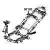 KYMCO Agility RS 50 2T váz 50100-LHM9-E10 Kymco » OEM - gyári alkatrész KYMCO / KWANG YANG