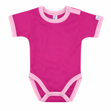 Kynga magenta-sötét rózsaszín rövid ujjú koraszülött baba body 56 kombidressz, body
