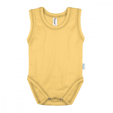 Kynga sárga ujjatlan baba body 62-98 kombidressz, body