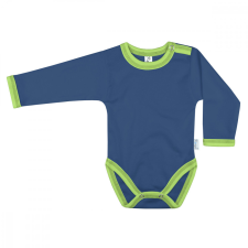 Kynga sötétkék-kivizöld hosszú ujjú baba body 80 kombidressz, body