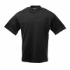 L3VEL3 - Oversized T-Shirt Front Logo - Oversized Póló, Elülső Logóval (Fekete, M)